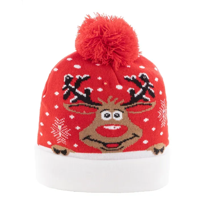 Christmas LED winter hat reindeer - AP800175 (ANDA#A)